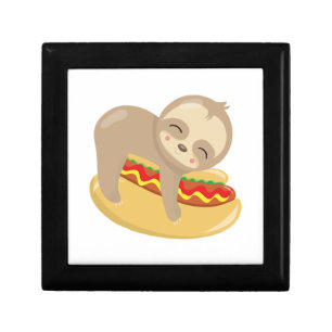 Cute Sloth Hot Dog Gift Box