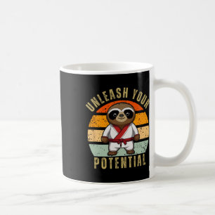 Cute Sloth Japanese Self Defence Karate Coffee Mug