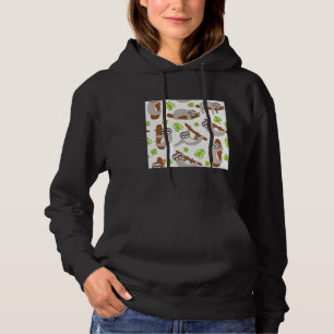 Cute Sloth Leaves Hoodie