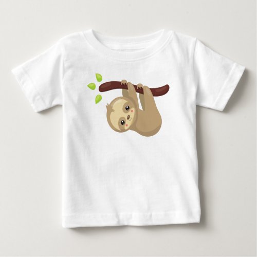 Cute Sloth Little Sloth Baby Sloth Lazy Sloth Baby T_Shirt