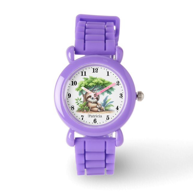 Cute sloth lovers add name watch (Front)