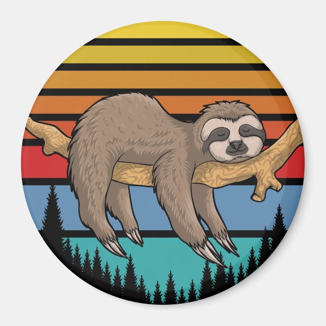 Cute Sloth Magnet (Front)