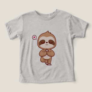 Cute Sloth Meditation Yoga T-Shirt Funny Yoga An Toddler T-shirt