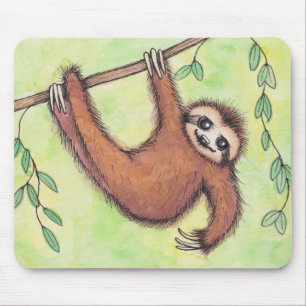 Cute Sloth Mouse Pad