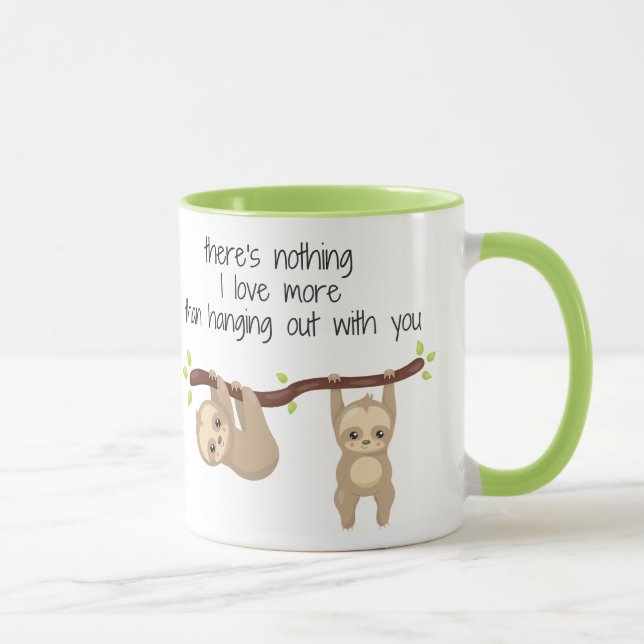 Cute Sloth  Mug (Right)