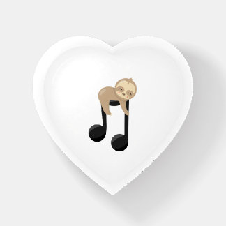 Cute Sloth Music Note Paperweight