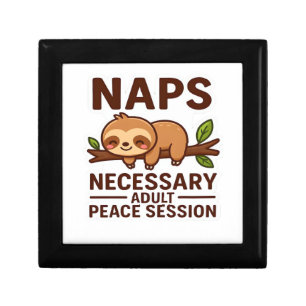 Cute Sloth Naps – Necessary Adult Peace Session Cl Gift Box