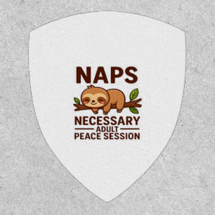 Cute Sloth Naps – Necessary Adult Peace Session Cl Patch