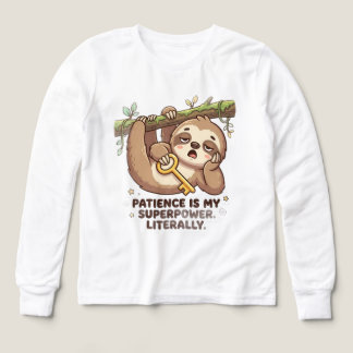 Cute Sloth Patience Is My Superpower Coffee Mug). Tri-Blend Shirts