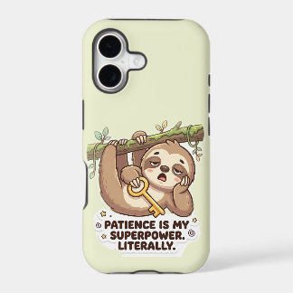 Cute Sloth Patience Is My Superpower iPhone 11 Cas 17 Case