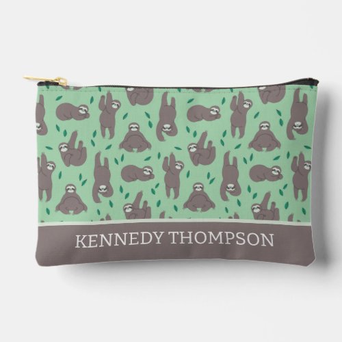 Cute Sloth Pattern Accessory Pouch