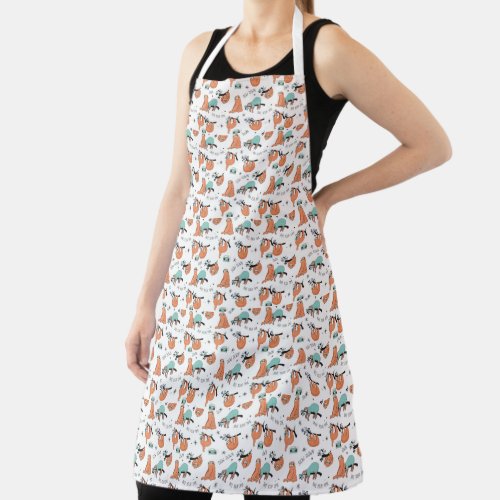 Cute Sloth Pattern Apron