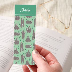 Cute Sloth Pattern Bookmarks