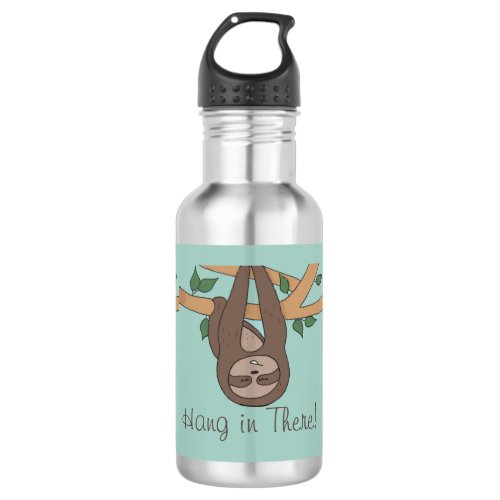 Cute Sloth Pattern Design Customizable Pretty Stainless Steel Water Bottle