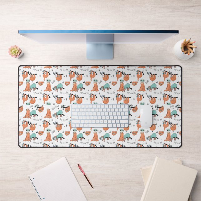 Cute Sloth Pattern Desk Mat (Office 1)