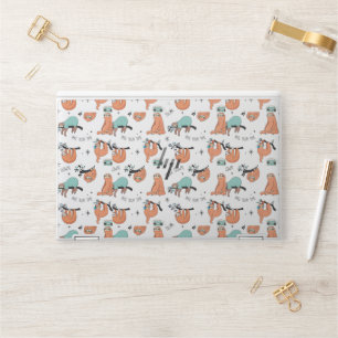 Cute Sloth Pattern HP Laptop Skin