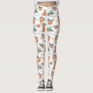 Cute Sloth Pattern Leggings