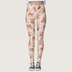 Cute Sloth Pattern Leggings