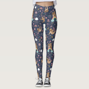Cute Sloth Pattern Leggings