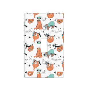 Cute Sloth Pattern Light Switch Cover