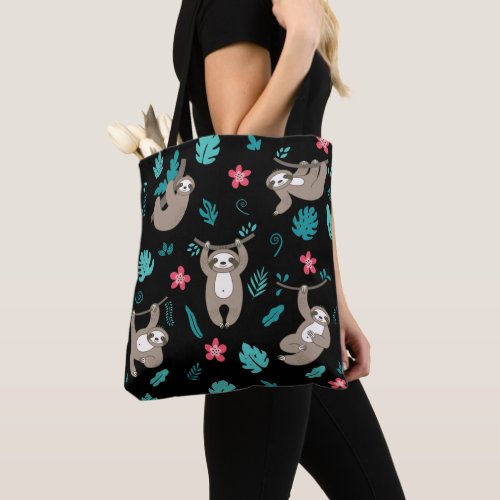 Cute Sloth Patterns Gift For Sloth Lover Tote Bag