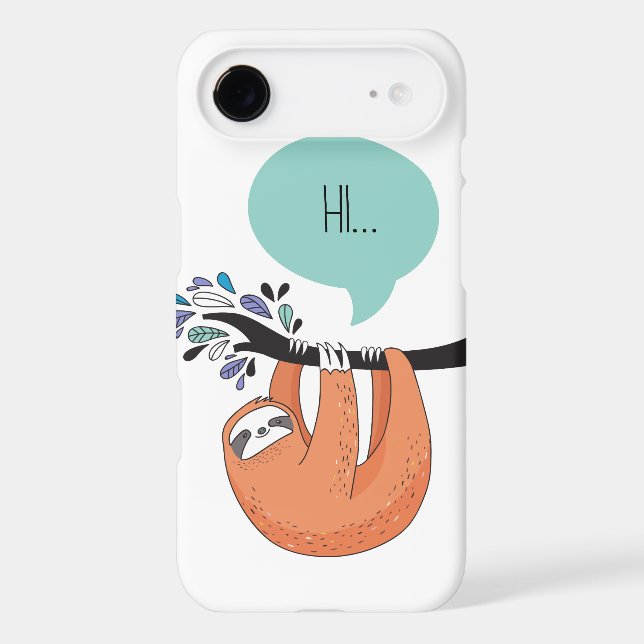 Cute Sloth Phone Case (Back)