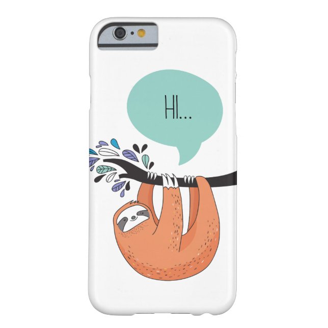 Cute Sloth Phone Case (Back)