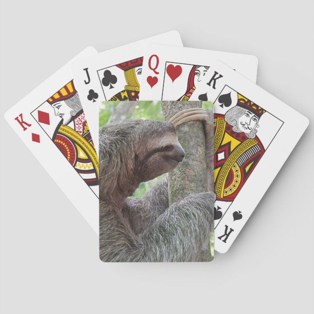 Cute Sloth Poker Cards (Back)