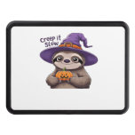 Cute Sloth Witch Halloween Shirt � Creep It Slow P Hitch Cover