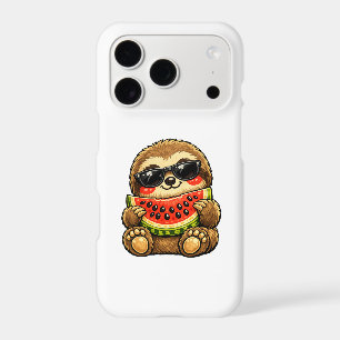 Cute Sloth with Watermelon iPhone 17 Pro Case