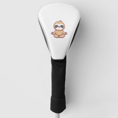 Cute Sloth Yoga Golf Head Cover