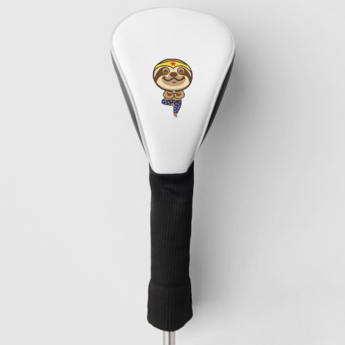 Cute Sloth Yoga Sticker  Golf Head Cover