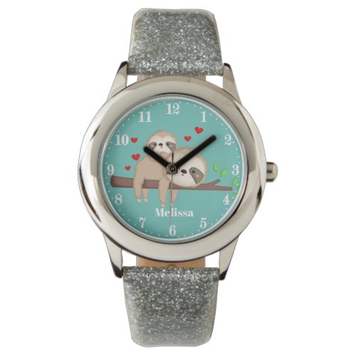 Cute sloths add name girls watch