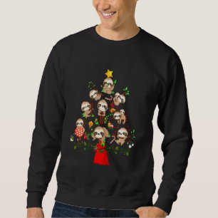 Cute Sloths Christmas Tree Lights Merry Slothmas P Sweatshirt