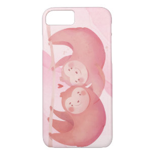 Cute Sloths In Love iPhone 8/7 Case