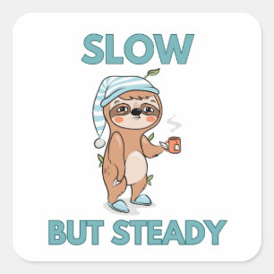 cute sloths lazy sticker