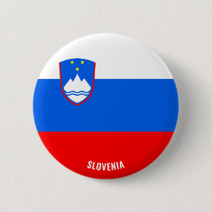 Cute Slovenia Flag Patriotic Button