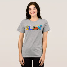 Cute Slow Snail Graphic T-Shirt