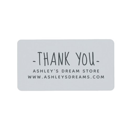 Cute Small Business Pastel Blue Thank You Labels