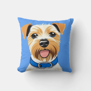 Cute Small Cartoon Dog Pet Lover Gift Throw Pillow