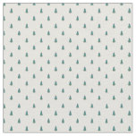 Cute small Christmas trees on white Fabric