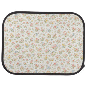 Cute Small Ditsy Floral Seamless Pattern Car Floor Mat