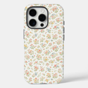 Cute Small Ditsy Floral Seamless Pattern iPhone 16 Pro Case