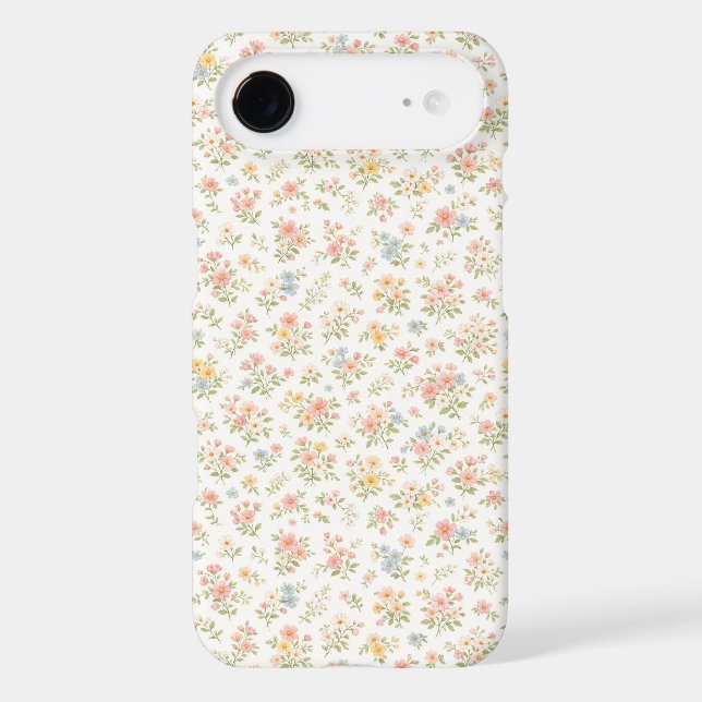 Cute Small Ditsy Floral Seamless Pattern Case-Mate iPhone Case (Back)