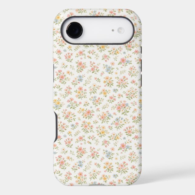 Cute Small Ditsy Floral Seamless Pattern Case-Mate iPhone Case (Back)