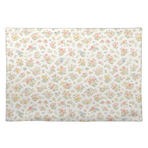 Cute Small Ditsy Floral Seamless Pattern Cloth Placemat