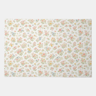 Cute Small Ditsy Floral Seamless Pattern Doormat