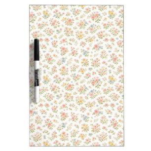 Cute Small Ditsy Floral Seamless Pattern Dry Erase Board
