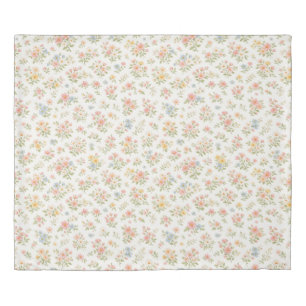 Cute Small Ditsy Floral Seamless Pattern Duvet Cover