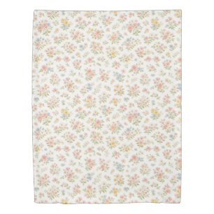 Cute Small Ditsy Floral Seamless Pattern Duvet Cover